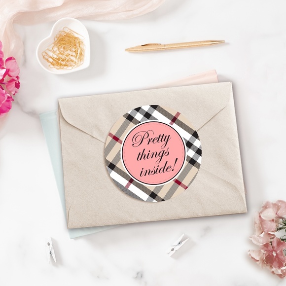 Design by Me Other - Pretty Things Inside 2” Round Stickers (96ct)